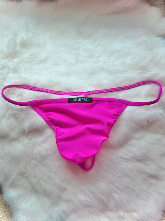 N. PINK FLAT-FRONT G-STRING