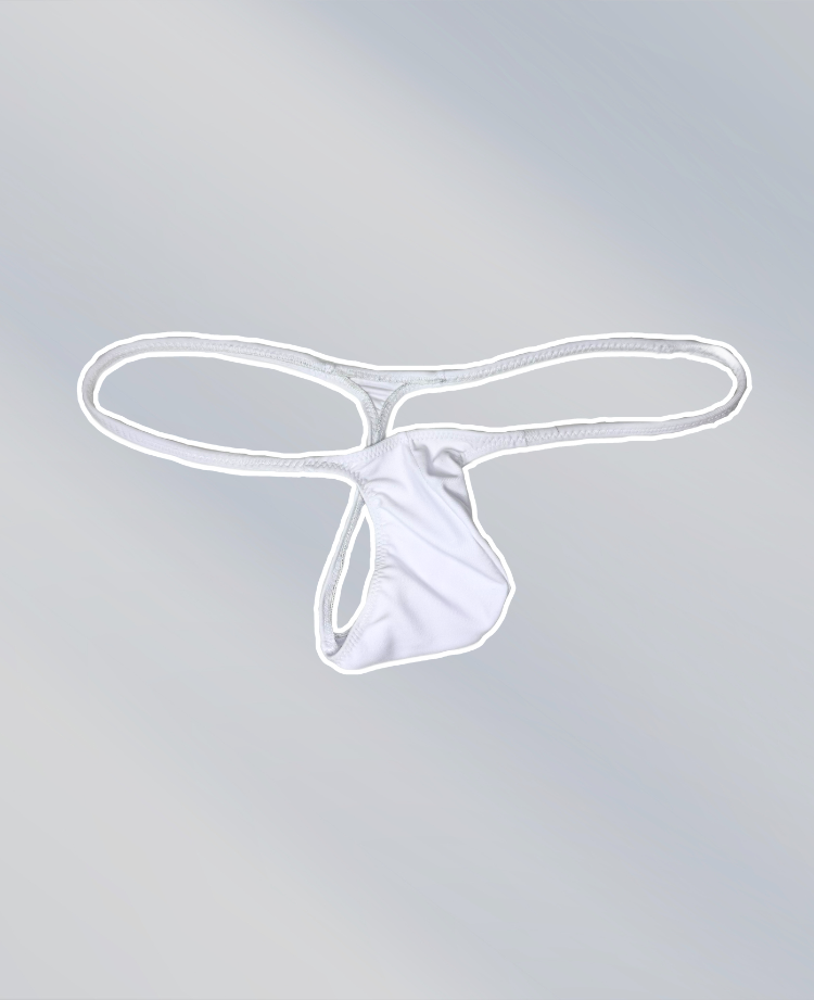 WHITE THONG