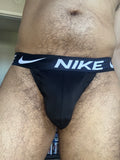NIKE MICROFIBER THONG - BLACK