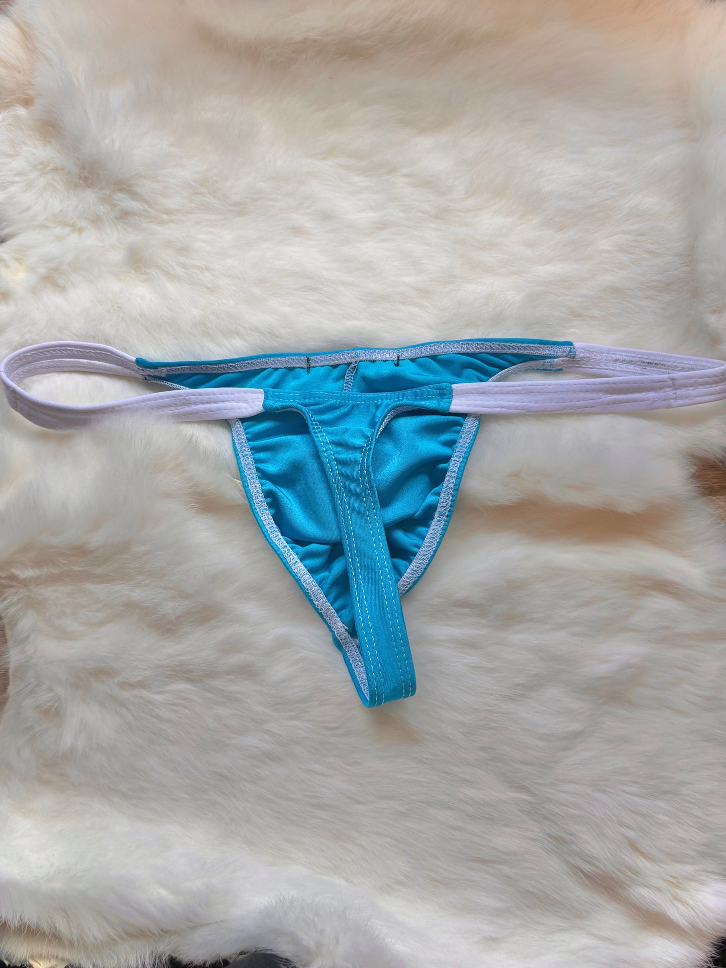 N. BLUE H.C. THONG w/ WHITE STRAPS