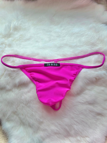 N. PINK FLAT-FRONT G-STRING