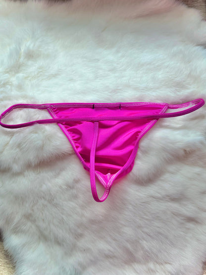 N. PINK FLAT-FRONT G-STRING