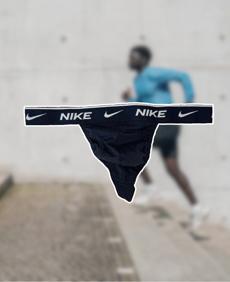 NIKE THONG - LARGE - BLACK
